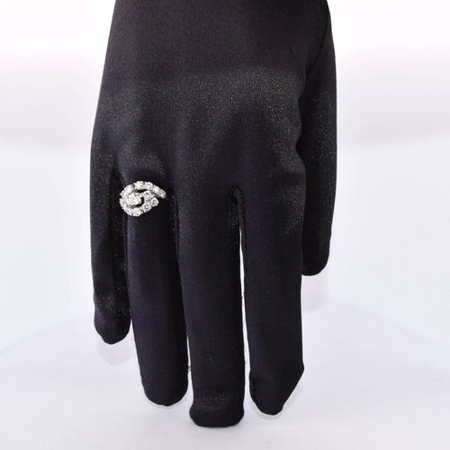 Bague 54 Bague en or blanc 18 kt et diamants 58 Facettes AN574_112-392 (0099)