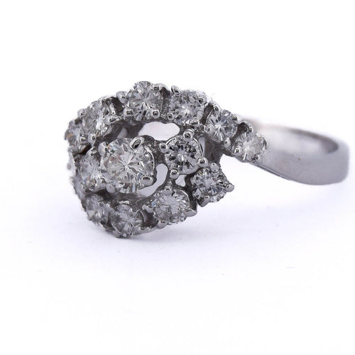 Bague 54 Bague en or blanc 18 kt et diamants 58 Facettes AN574_112-392 (0099)