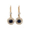 Boucles d'oreilles Boucles d’oreilles pendantes vintage en or jaune 18k, saphirs et diamants 58 Facettes OR209_107-130 (05519)