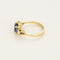 Bague 53.5 Bague en or jaune 18K au saphir violet et diamants 58 Facettes VEN3220