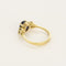 Bague 53.5 Bague en or jaune 18K au saphir violet et diamants 58 Facettes VEN3220