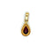 Pendentif Pendentif en or jaune 750 serti d’un rubis taille poire 58 Facettes