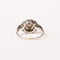 Bague 52 Art déco - Bague octogonale en or gris 18K, platine et diamants 58 Facettes LMB-251