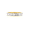 Bague 52 Alliance or jaune et diamants baguettes. 58 Facettes 35356