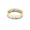 Bague 52 Alliance or jaune et diamants baguettes. 58 Facettes 35356