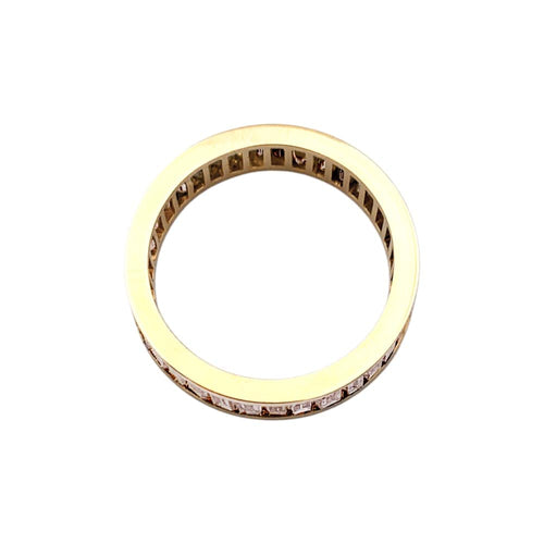 Bague 52 Alliance or jaune et diamants baguettes. 58 Facettes 35356