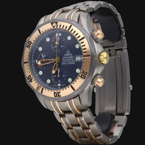 Montre Omega Seamaster - Montre chronographe automatique Date en acier 58 Facettes MT45471