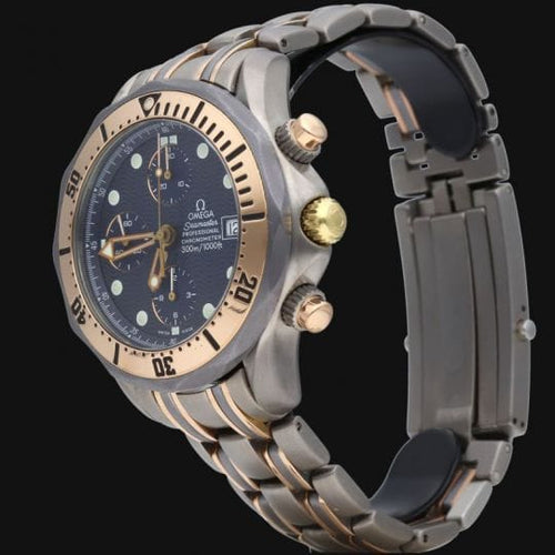 Montre Omega Seamaster - Montre chronographe automatique Date en acier 58 Facettes MT45471