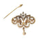 Pendentif Constantia - Broche-pendentif Art nouveau en or jaune 18k et platine, diamants 58 Facettes 212