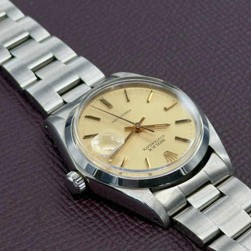 Montre Rolex Oysterdate Precision 6694 Champagne 58 Facettes 063