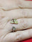 Bague 53 Bague fleur en or blanc 18k et diamants de couleur 58 Facettes P676