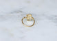 Bague 52.5 Bague ancienne rose en or jaune 18 ct rubis et diamants 58 Facettes