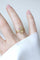 Bague 52.5 Bague ancienne rose en or jaune 18 ct rubis et diamants 58 Facettes