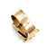 Bague 58 Bague tank en or jaune 18 carats rubis et diamants 58 Facettes bague RUDTS