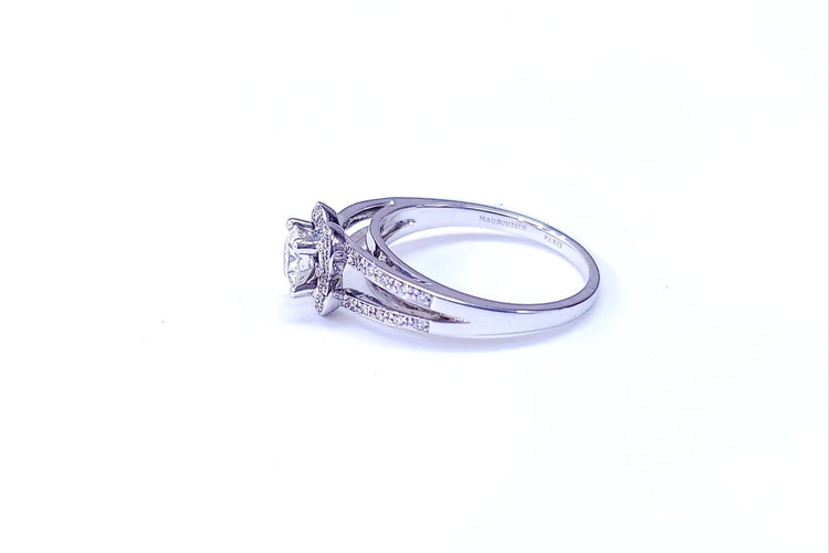 Bague 55 Mauboussin Chance of Love n°5 - Bague en or blanc 18k et diamants 58 Facettes DV-MAUBOUS1