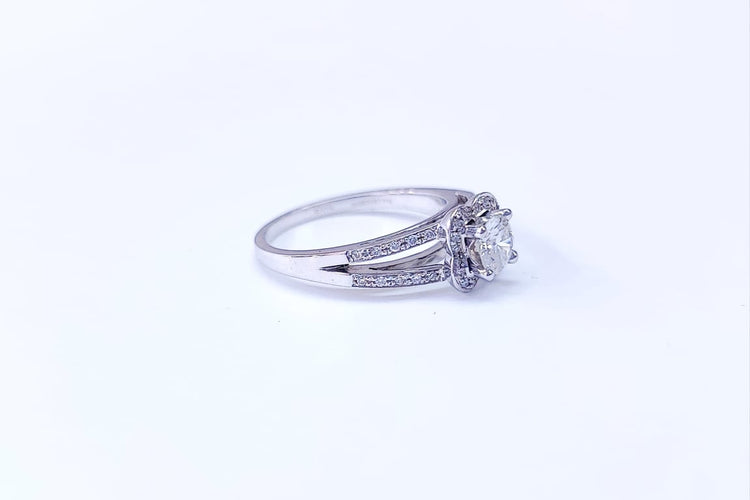 Bague 55 Mauboussin Chance of Love n°5 - Bague en or blanc 18k et diamants 58 Facettes DV-MAUBOUS1