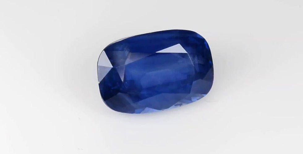 Gemstone Saphir bleu birman - Pierre coussin non chauffée 13,99 carats 58 Facettes ME-L-02