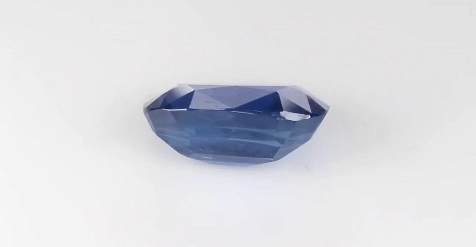 Gemstone Saphir bleu birman - Pierre coussin non chauffée 13,99 carats 58 Facettes ME-L-02