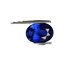 Gemstone Saphir bleu de Ceylan - Pierre ovale non chauffée 4,06 ct 58 Facettes SAM-OV-SAPP-4.06