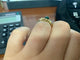 Bague Bague cabochon émeraudes et diamants en or jaune 58 Facettes BA-16