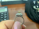 Bague 52.5 Bague en or blanc fleur diamant jaune 58 Facettes BA-42