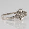 Bague 57 Bague vintage dôme en or blanc 18 carats et diamants 58 Facettes 20-179A-57