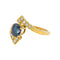 Bague 55 Bague Or jaune Saphir, Diamant 58 Facettes 4960096CN