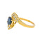 Bague 55 Bague Or jaune Saphir, Diamant 58 Facettes 4960096CN