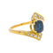 Bague 55 Bague Or jaune Saphir, Diamant 58 Facettes 4960096CN