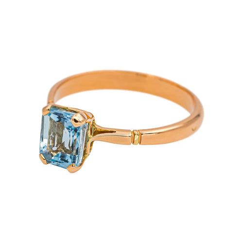 Bague 49 Bague Or rose Aigue-marine 58 Facettes 5018771RV