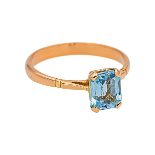 Bague 49 Bague Or rose Aigue-marine 58 Facettes 5018771RV