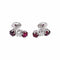 Boucles d'oreilles Boucles d'oreilles Or blanc Diamant, Rubis 58 Facettes 5039430RV