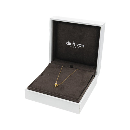 Collier Dinh Van Collier Cube Or jaune Saphir jaune 58 Facettes 5094210RV