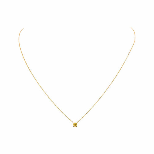 Collier Dinh Van Collier Cube Or jaune Saphir jaune 58 Facettes 5094210RV