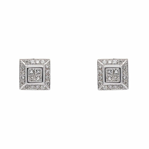 Boucles d'oreilles Boucles d'oreilles Or blanc Diamant 58 Facettes 5117971CN