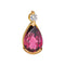 Pendentif Pendentif Or rose Tourmaline, Diamant 58 Facettes 5063527CN