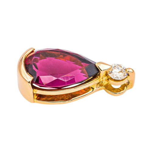 Pendentif Pendentif Or rose Tourmaline, Diamant 58 Facettes 5063527CN