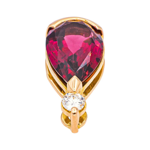 Pendentif Pendentif Or rose Tourmaline, Diamant 58 Facettes 5063527CN