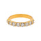 Bague 54 Bague  Demi-alliance  Or jaune Diamant 58 Facettes 5114924CN