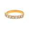 Bague 54 Bague  Demi-alliance  Or jaune Diamant 58 Facettes 5114924CN