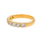 Bague 54 Bague  Demi-alliance  Or jaune Diamant 58 Facettes 5114924CN