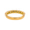 Bague 54 Bague  Demi-alliance  Or jaune Diamant 58 Facettes 5114924CN