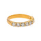 Bague 54 Bague  Demi-alliance  Or jaune Diamant 58 Facettes 5114924CN