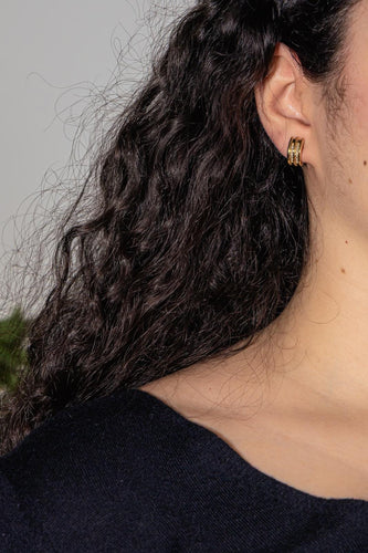 Boucles d'oreilles Boucles d'oreilles Demi créoles Or jaune Diamant 58 Facettes 5177684RV
