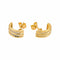 Boucles d'oreilles Boucles d'oreilles Demi créoles Or jaune Diamant 58 Facettes 5177684RV