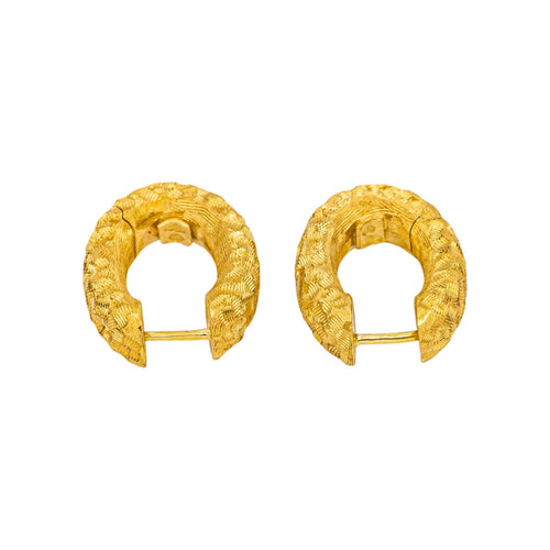 Boucles d'oreilles Boucles d'oreilles Créoles  Or jaune 58 Facettes 5236224RV