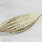 Pendentif Brosche feuille en or jaune 18 carats et diamants 7,50 ct 58 Facettes 1702
