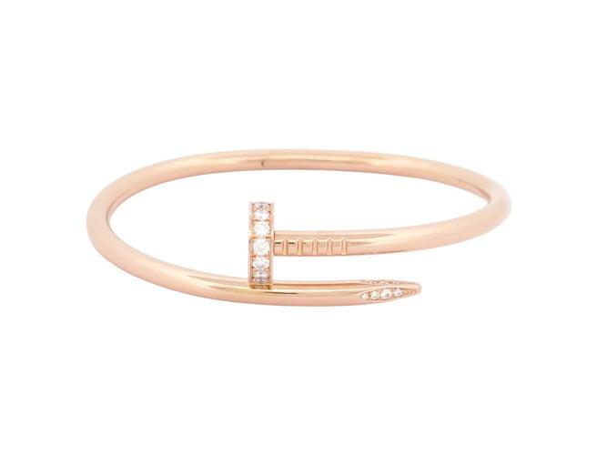 Bracelet bracelet CARTIER juste un clou crb604851 or rose 18k & 32 diamants 58 Facettes 272554
