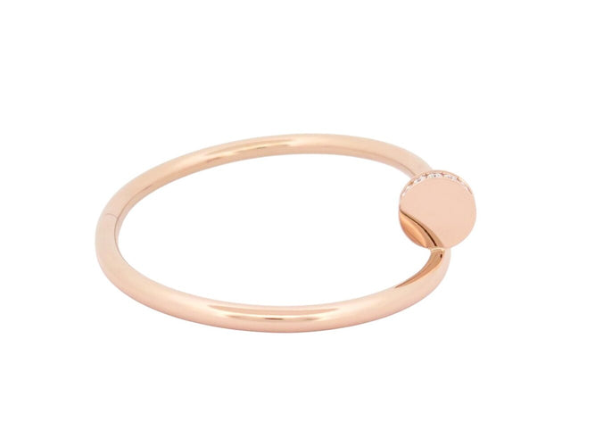 Bracelet bracelet CARTIER juste un clou crb604851 or rose 18k & 32 diamants 58 Facettes 272554