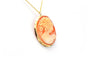Pendentif Pendentif années 50 en or jaune 18 carats serti d’un camée 58 Facettes 23039